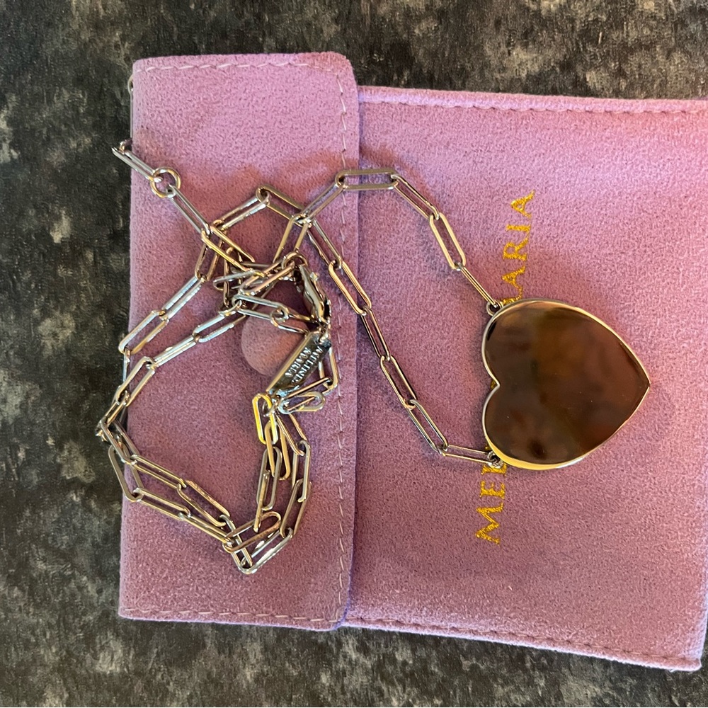 Melinda Maria 20th Anniversary Heart Necklace-Rare! - Picture 3 of 5